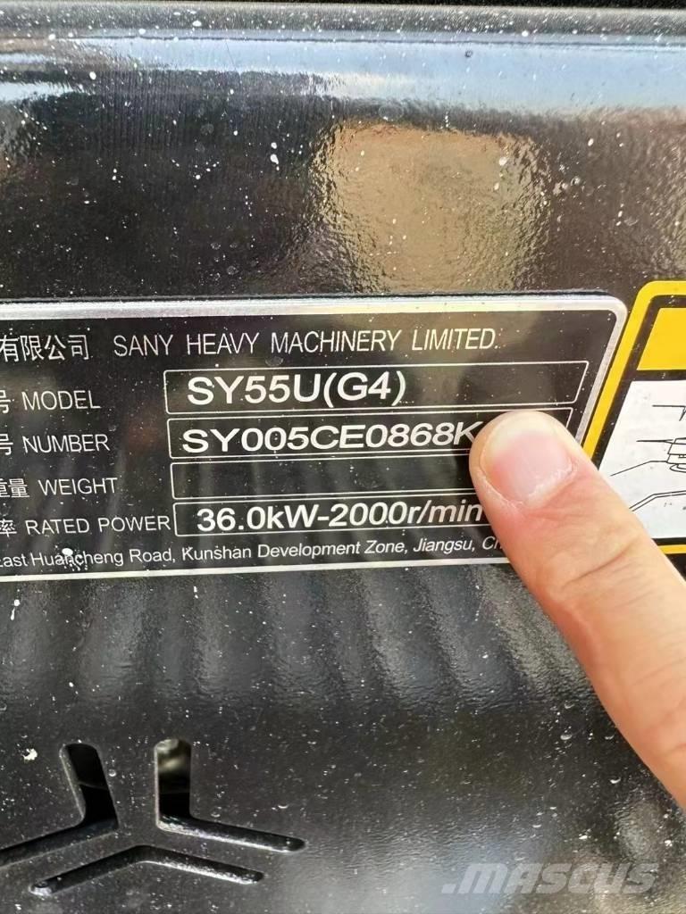 Sany SY 55 U Mini rýpadlá < 7t