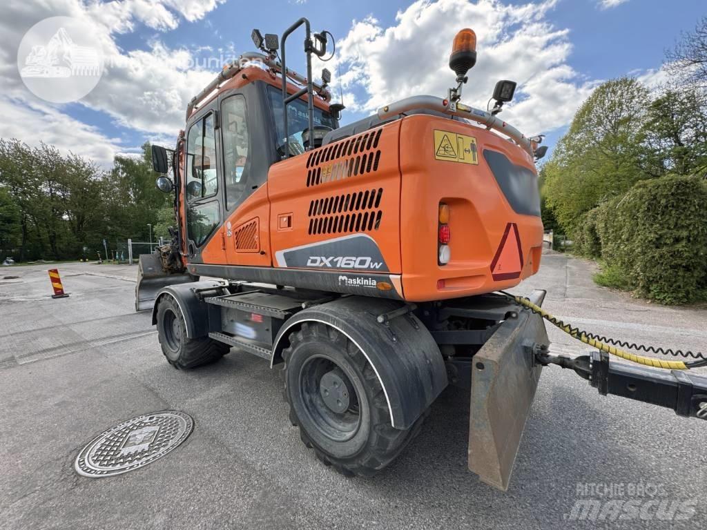 Doosan DX 160 W Kolesové rýpadlá