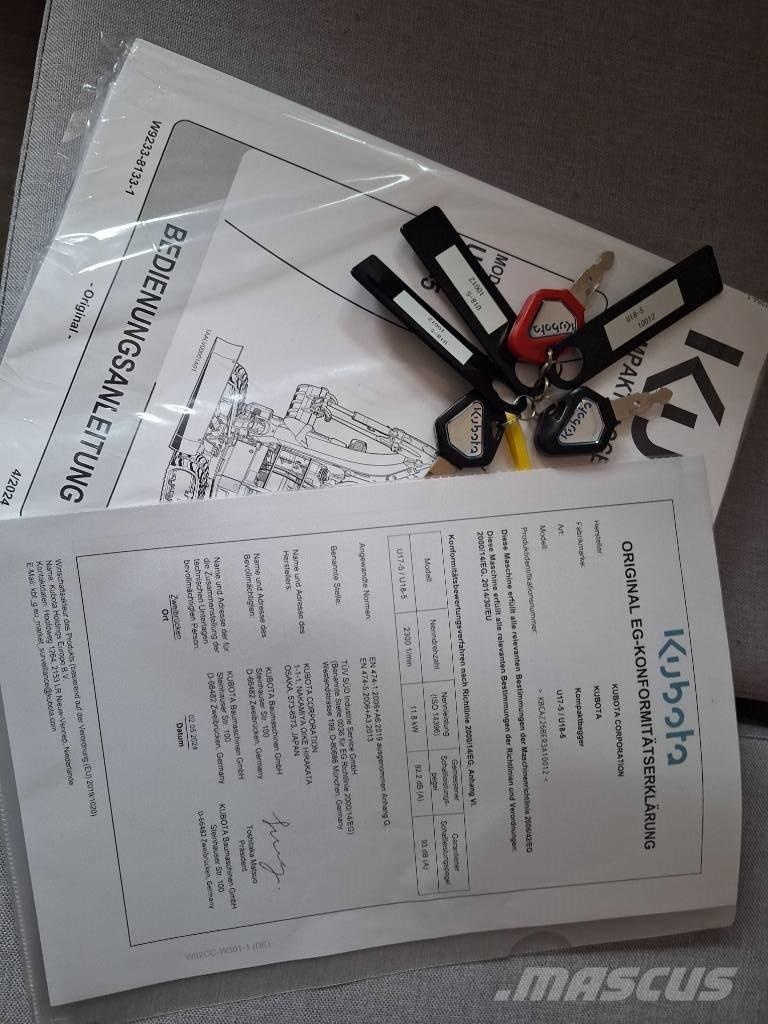 Kubota U 18-5 Mini rýpadlá < 7t