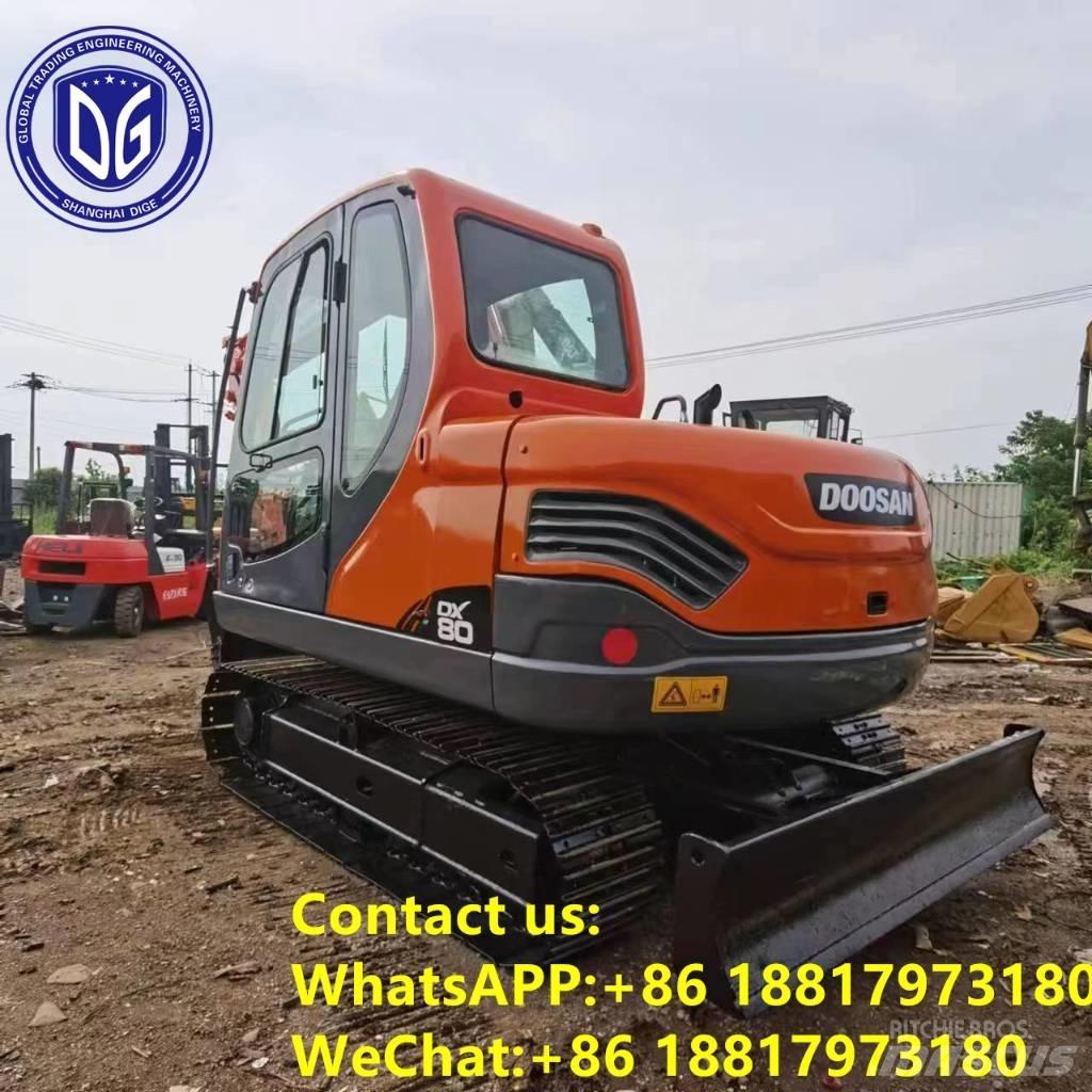 Doosan DX 80 Pásové rýpadlá