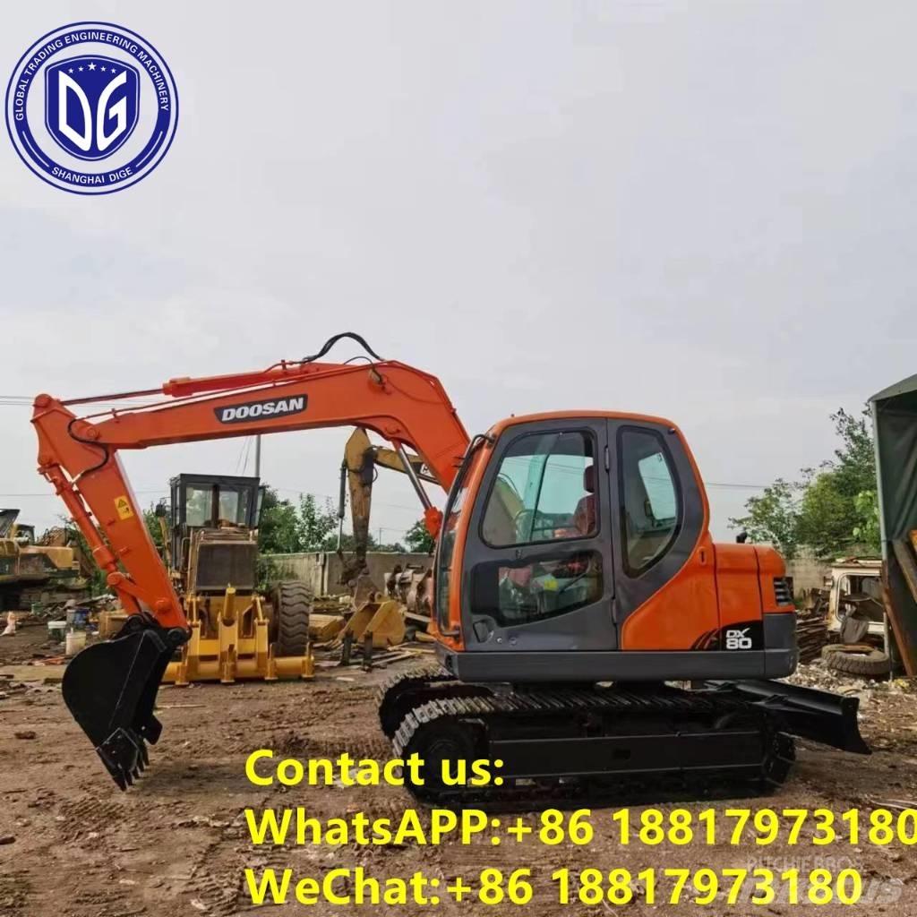 Doosan DX 80 Pásové rýpadlá