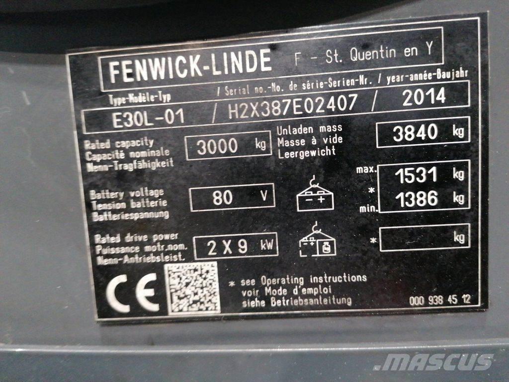 Linde E30L-01 Akumulátorové vozíky
