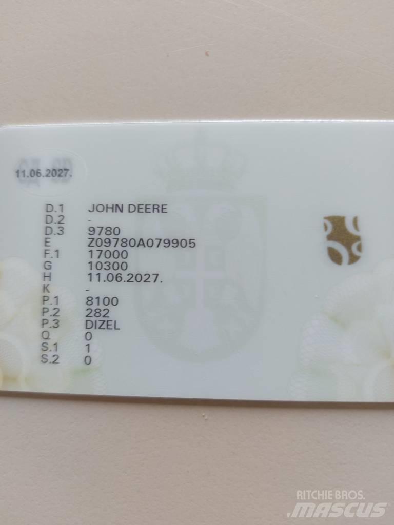 John Deere 9780 CTS Kombinované zberacie stroje