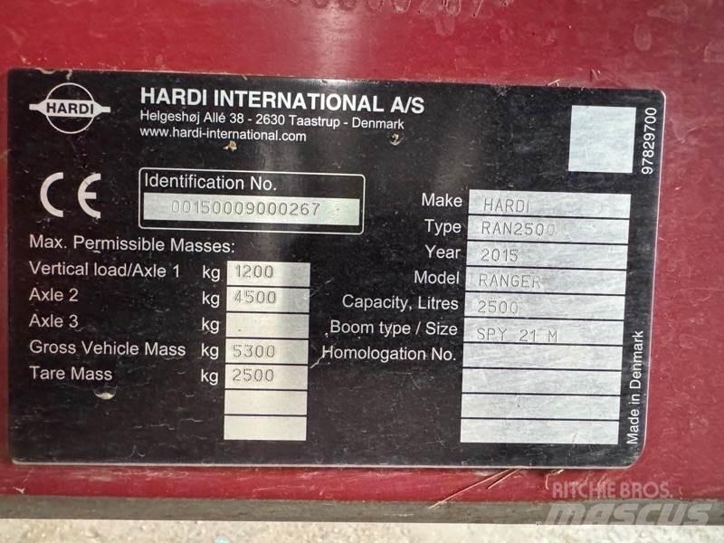Hardi Ranger 2500 Ťahané postrekovače