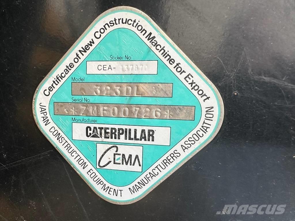 CAT 323 D LN Pásové rýpadlá