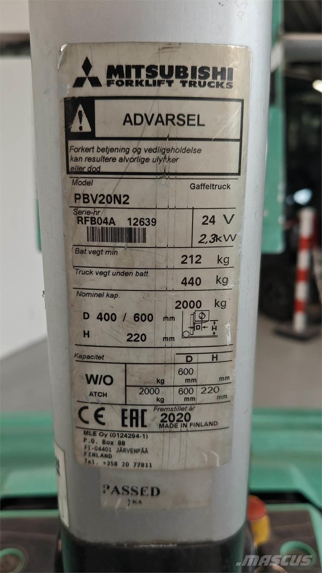 Mitsubishi PBV20N2 Iné