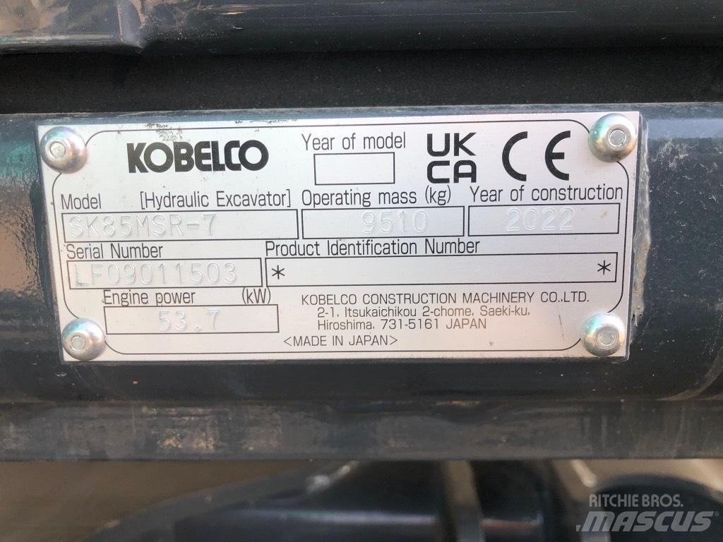 Kobelco SK85MSR-7 Midi rýpadlá 7 t - 12 t