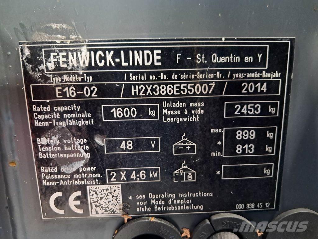 Linde E16-02 Akumulátorové vozíky