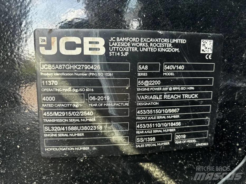 JCB 540-140 Teleskopické manipulátory