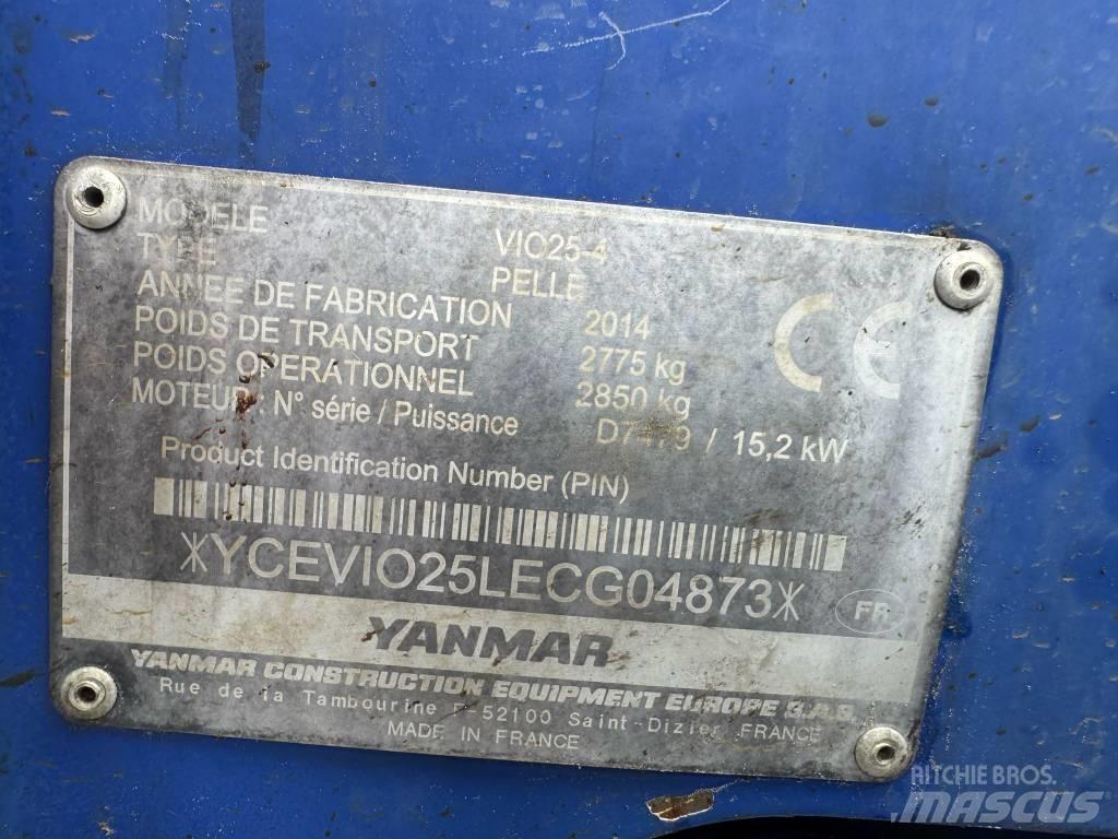 Yanmar Vio 25-4 Mini rýpadlá < 7t