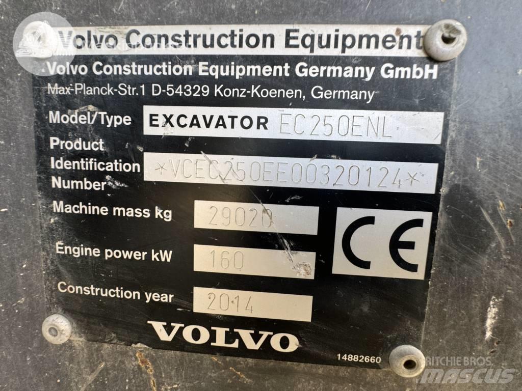 Volvo EC 250 E N L Pásové rýpadlá