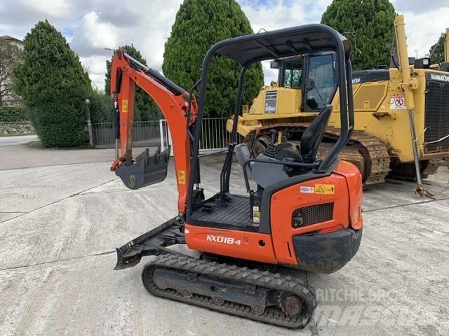 Kubota KX 018-4 Mini rýpadlá < 7t