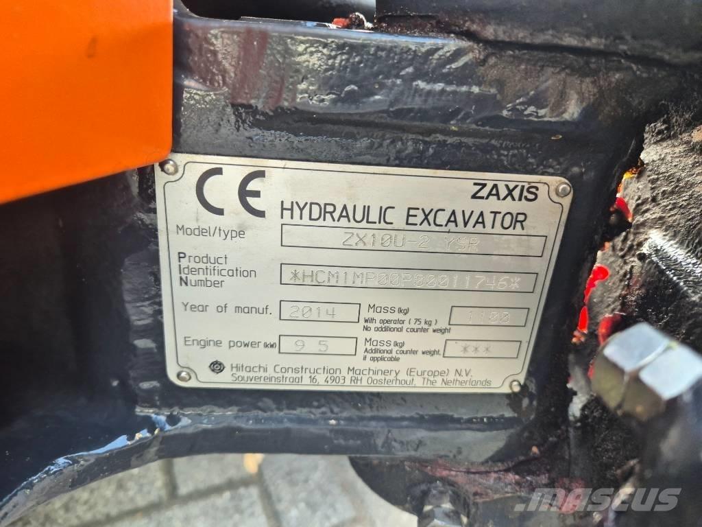 Hitachi ZX 10 U-2 Mini rýpadlá < 7t