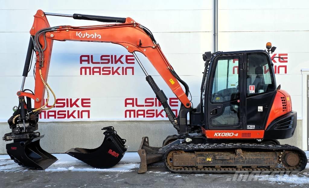 Kubota KX 080-4 Midi rýpadlá 7 t - 12 t