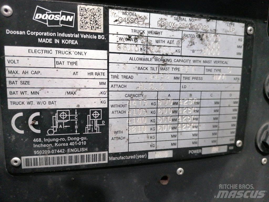 Doosan G45SC-7 LPG vozíky