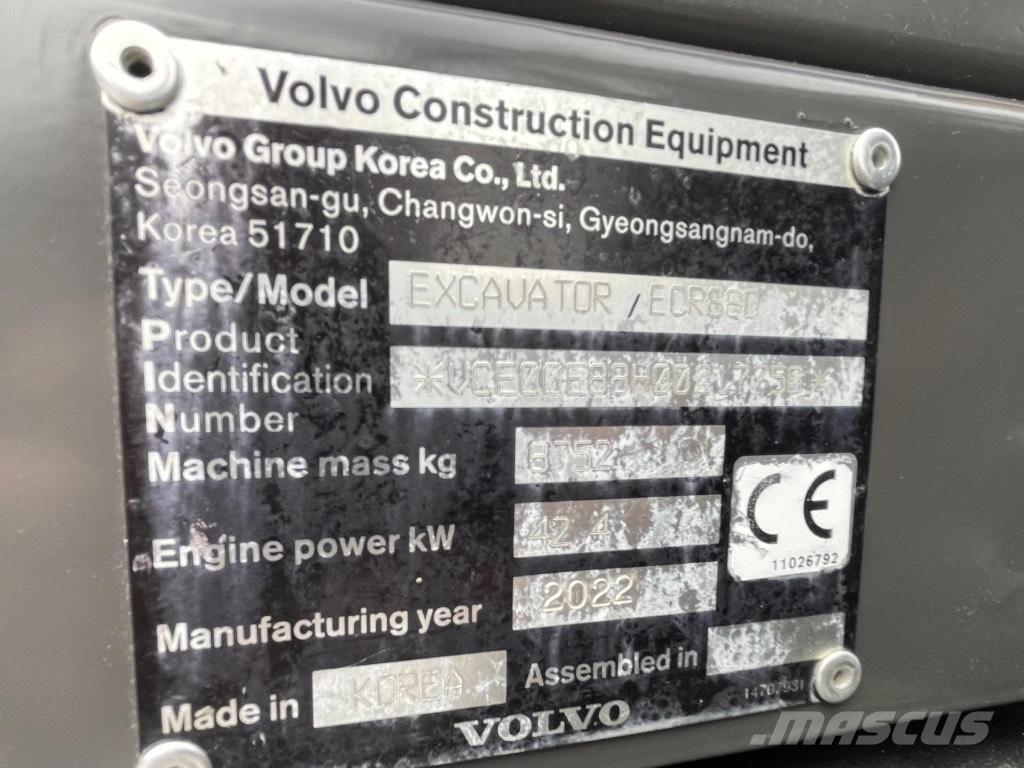 Volvo ECR88D Midi rýpadlá 7 t - 12 t