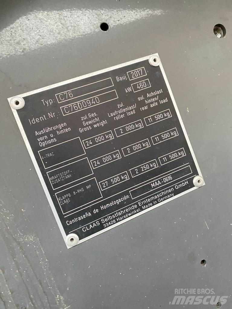 CLAAS Lexion 780 TT Kombinované zberacie stroje
