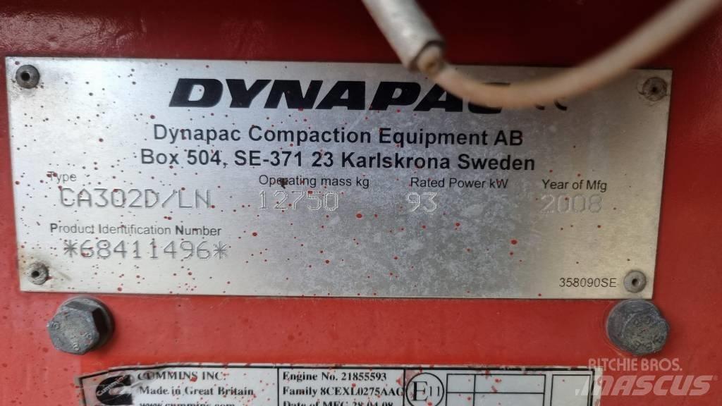 Dynapac CA302D, Vält Ťahačové valce