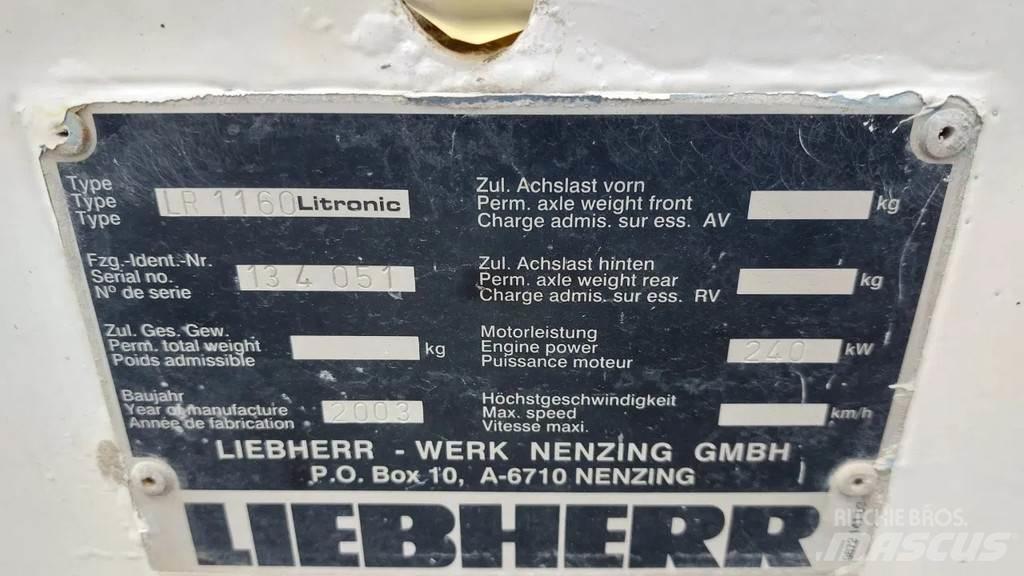 Liebherr LR 1160 Pásové žeriavy