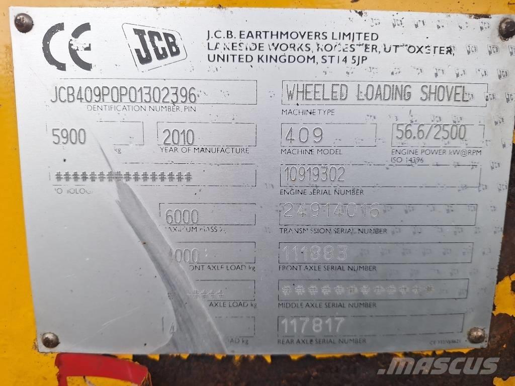 JCB 409 Kolesové nakladače