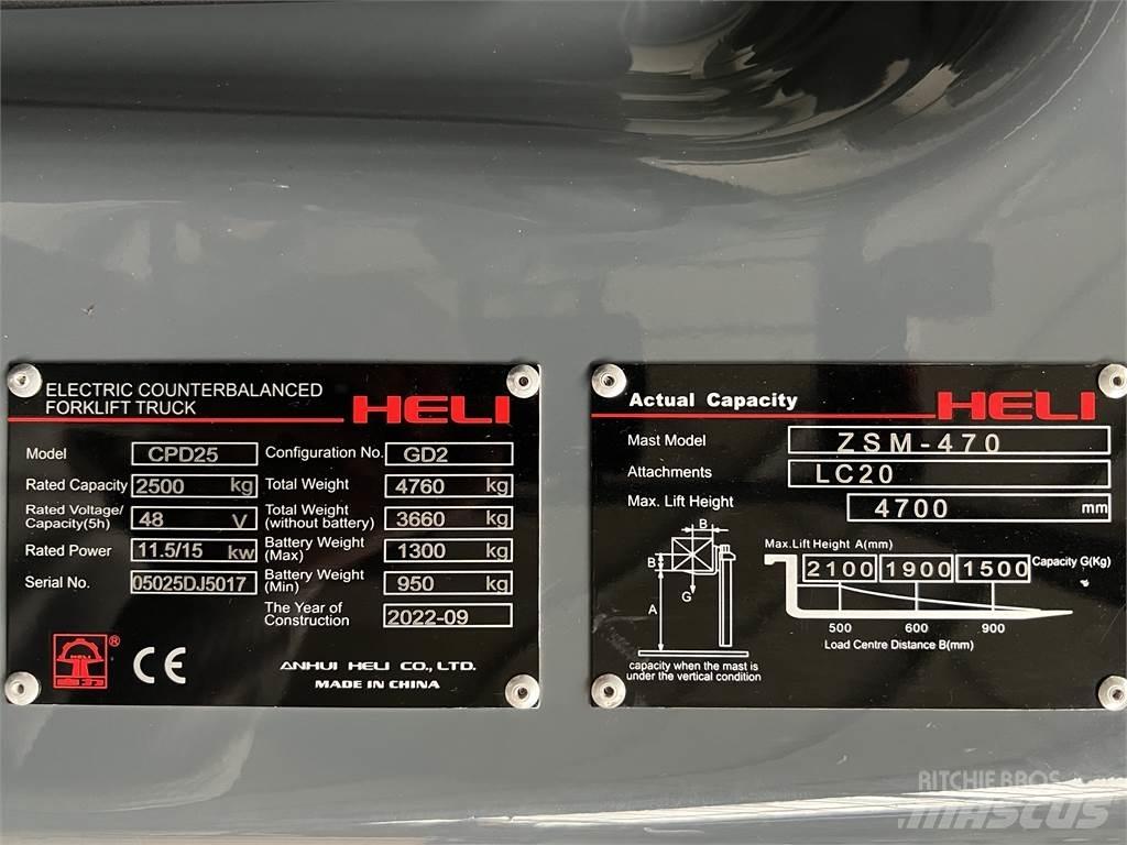 Heli CPD25 GD2 / NEU Akumulátorové vozíky
