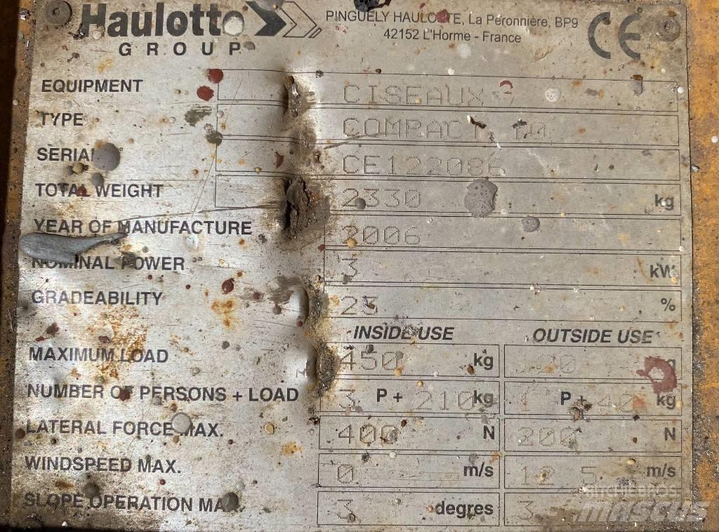 Haulotte Compact 10 Nožnicové zdvíhacie plošiny