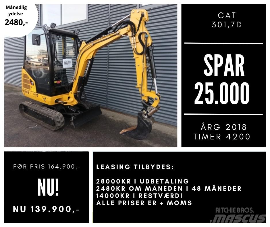 CAT 301,7d Mini rýpadlá < 7t