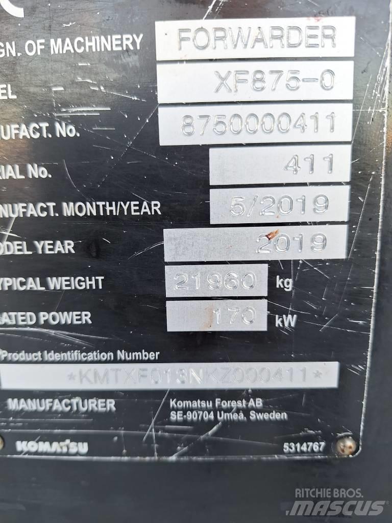 Komatsu 875 Lesné traktory