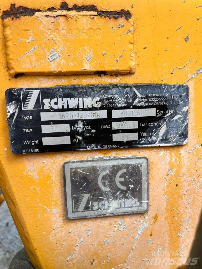Schwing P1620-120/80 Nákladné autá s čerpadlami betónu