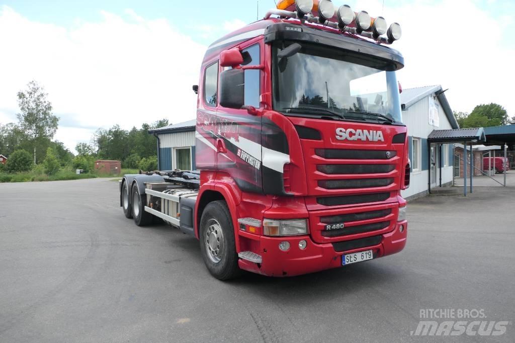 Scania R480lb6x2hsz Hákový nosič kontajnerov