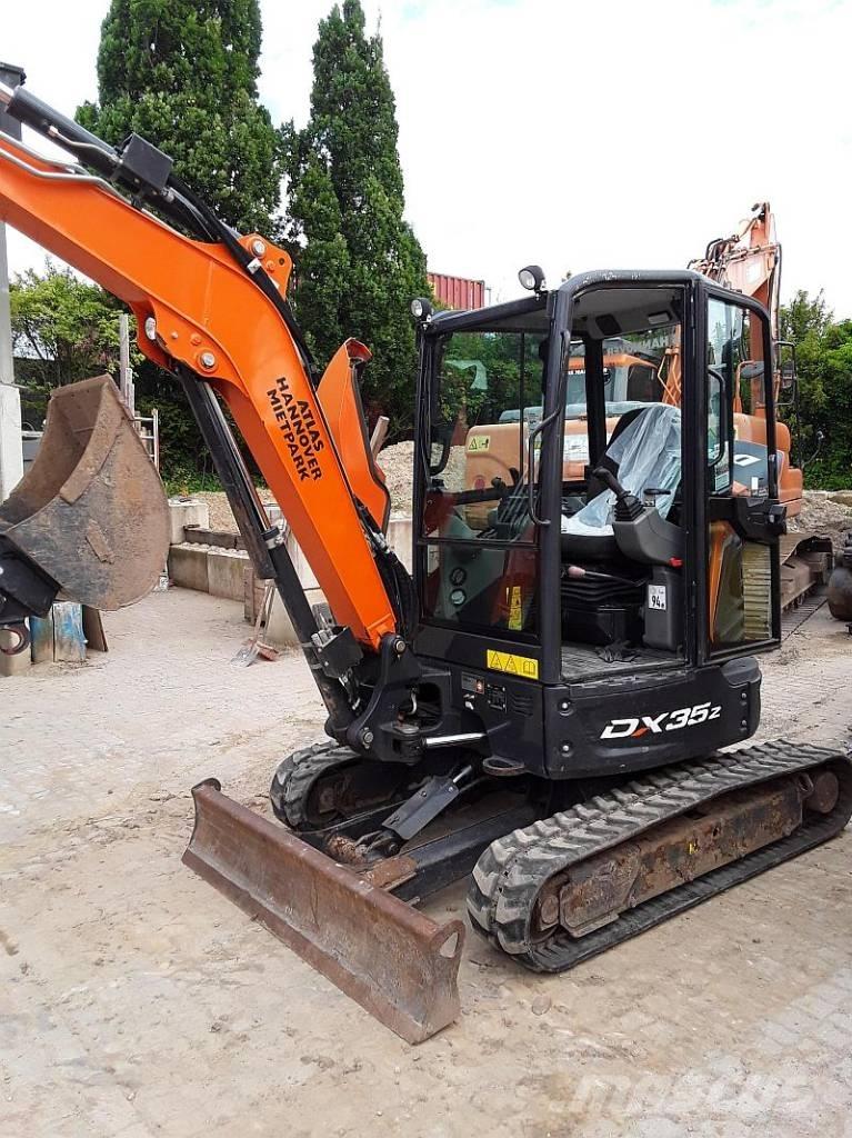 Doosan DX 35 Z Mini rýpadlá < 7t