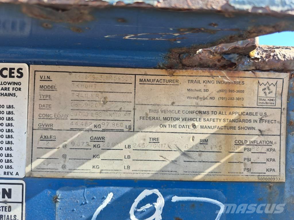 Trail King TK80HT Ďalšie prívesy