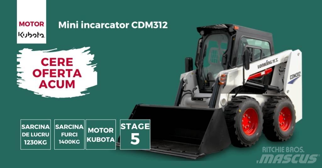 Lonking CDM312 Šmykom riadené nakladače
