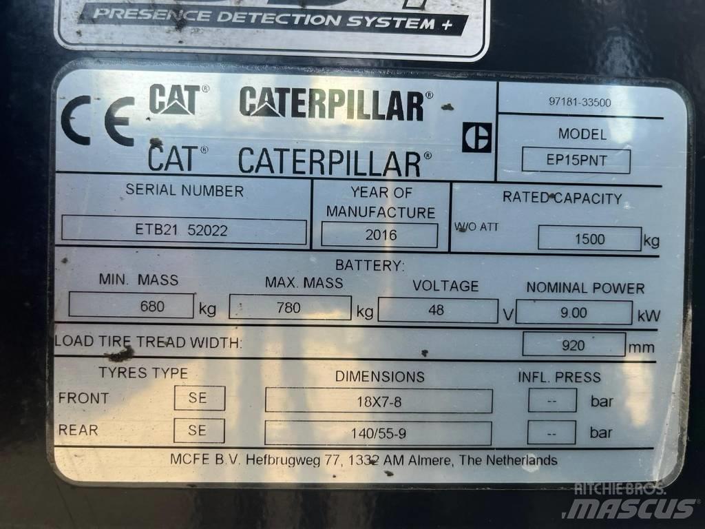 CAT EP15NT Akumulátorové vozíky