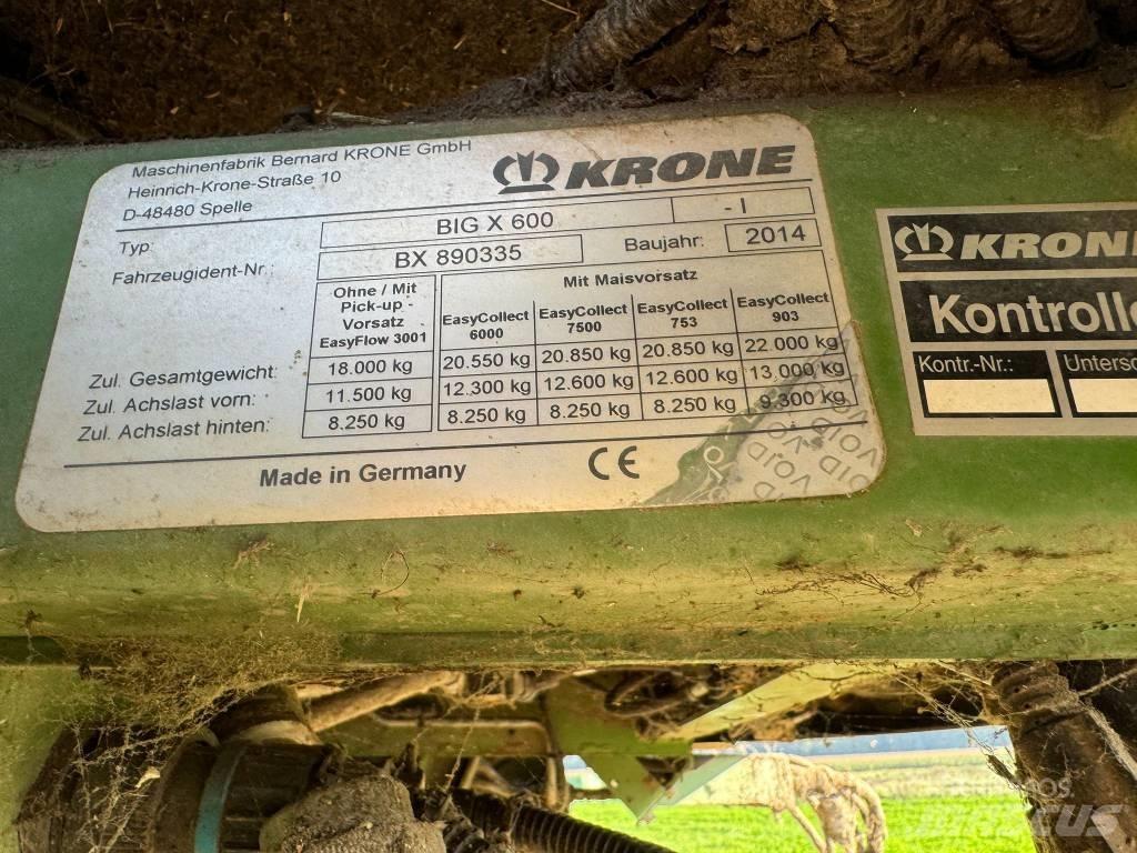 Krone Big X 600 Samochodné kosačky
