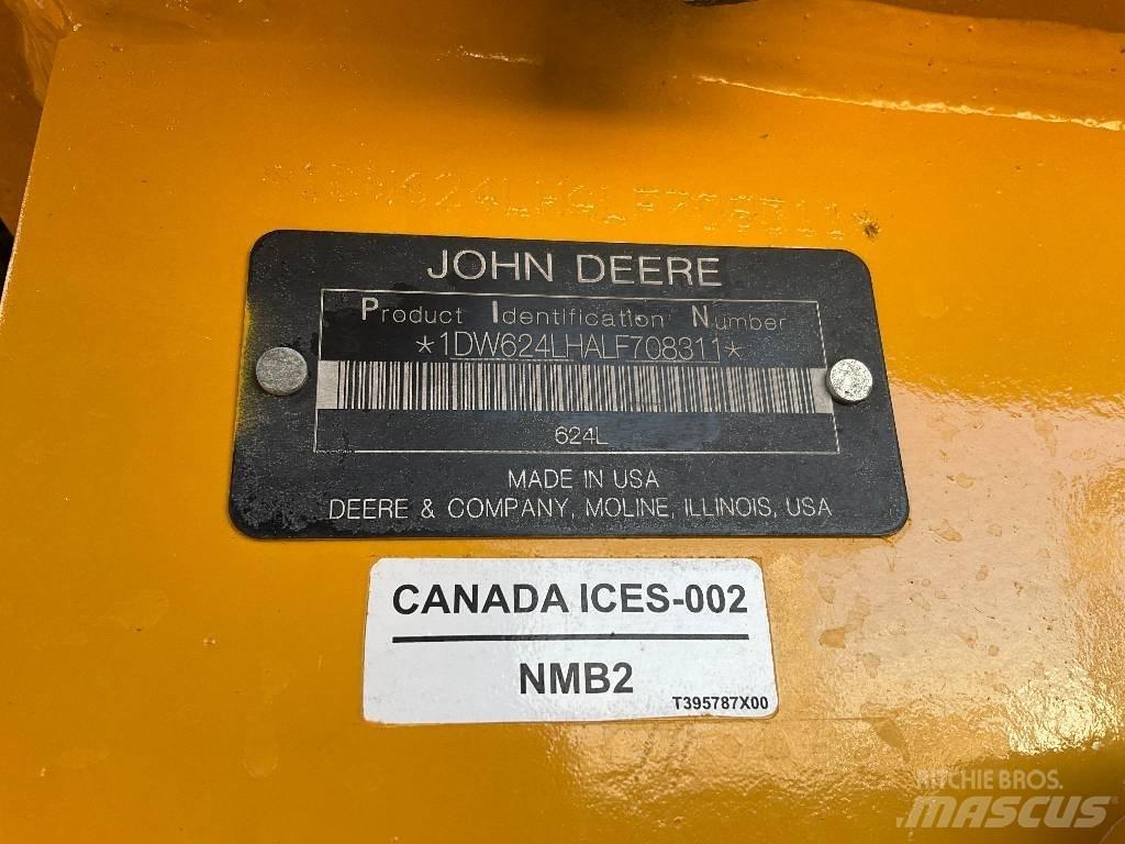 John Deere 624L Kolesové nakladače