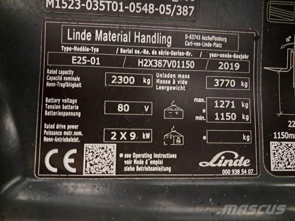 Linde E25-01 Akumulátorové vozíky