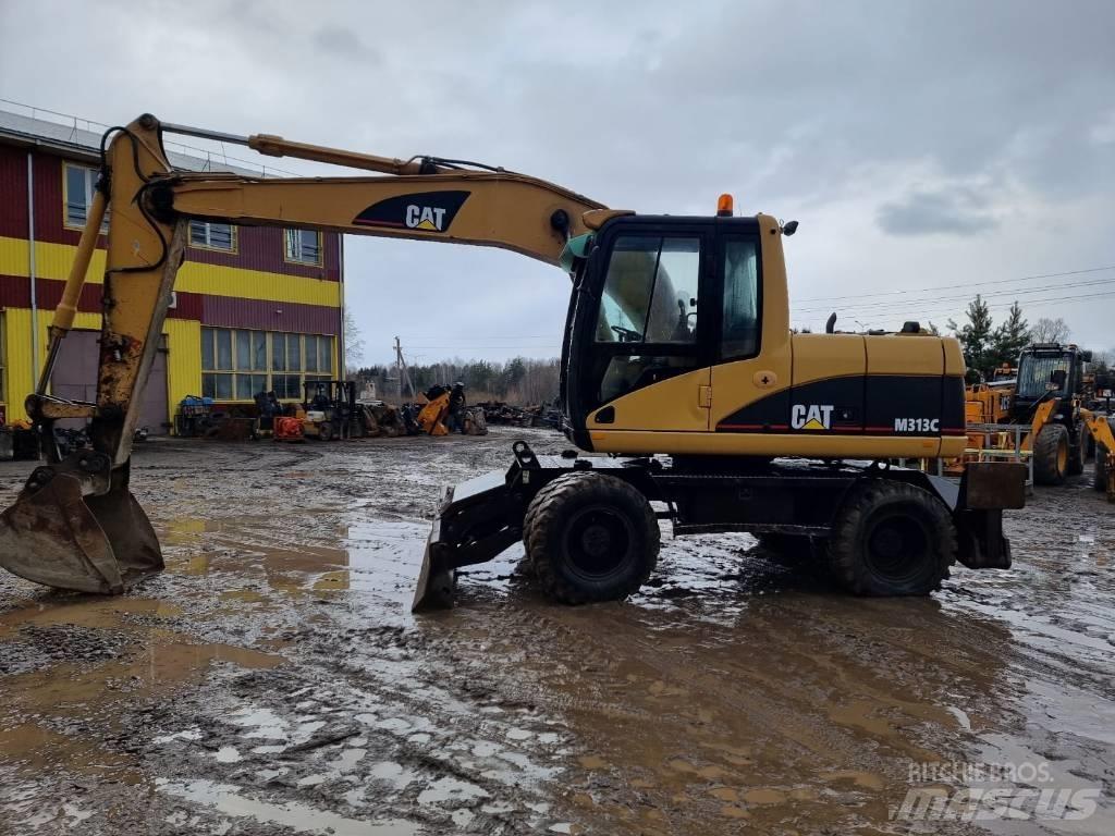 CAT M 313 C Kolesové rýpadlá