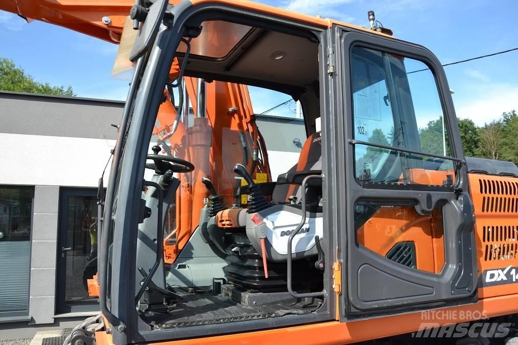 Doosan DX 140 W Kolesové rýpadlá
