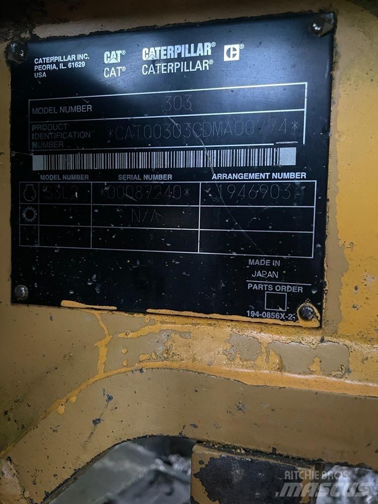 CAT 303 CR Mini rýpadlá < 7t