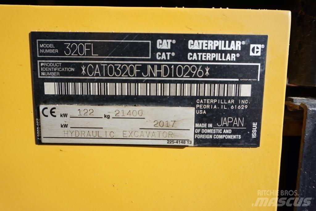 CAT 320 FL Pásové rýpadlá