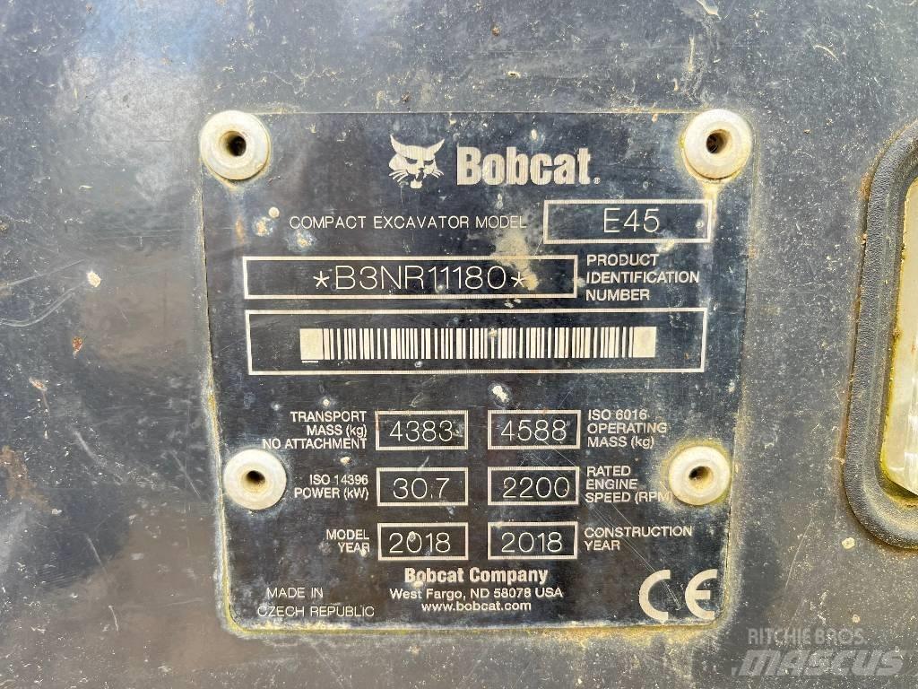 Bobcat E 45 Mini rýpadlá < 7t