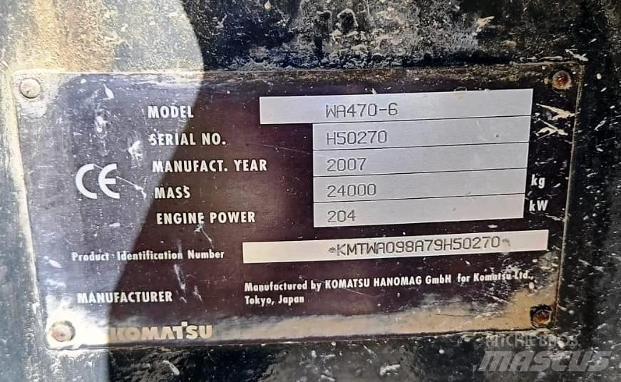 Komatsu WA 470-6 Kolesové nakladače