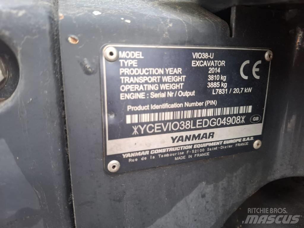 Yanmar Vio 38-U Mini rýpadlá < 7t