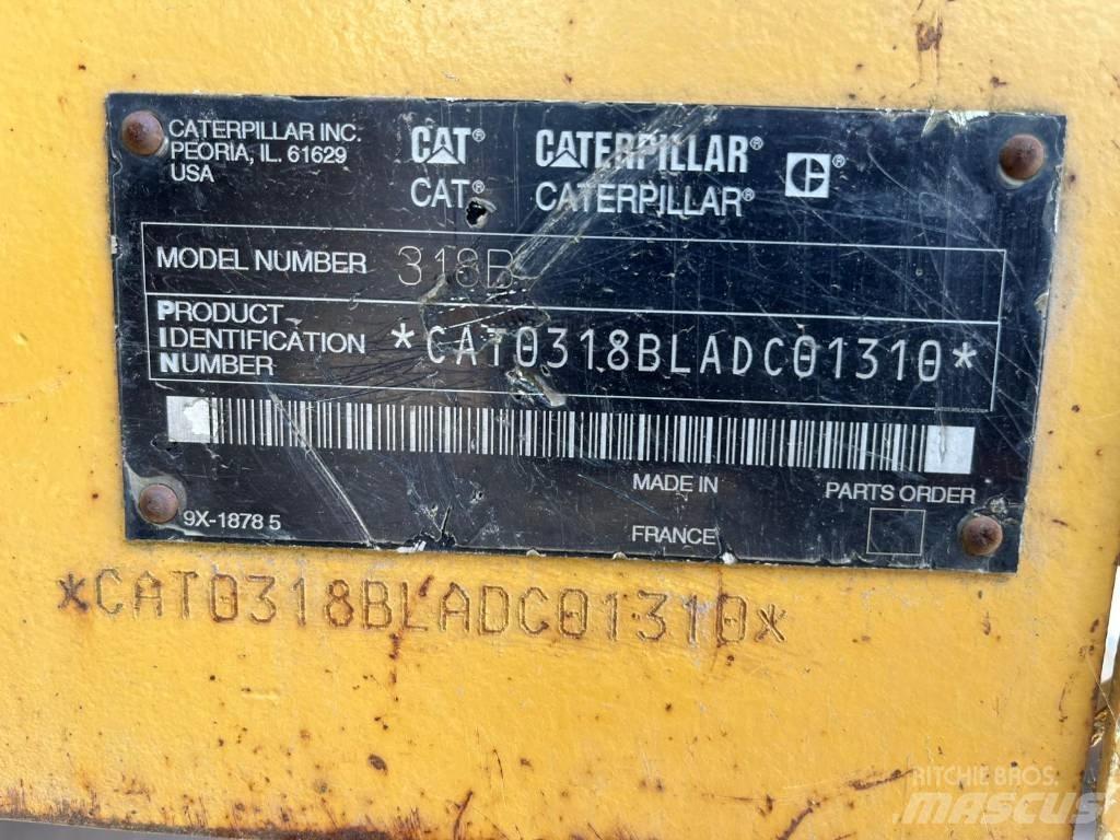 CAT 318 B L Pásové rýpadlá