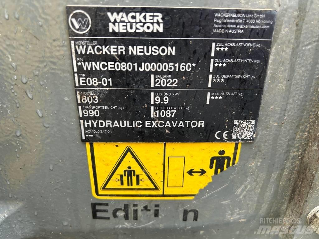 Wacker Neuson 803 Pásové rýpadlá