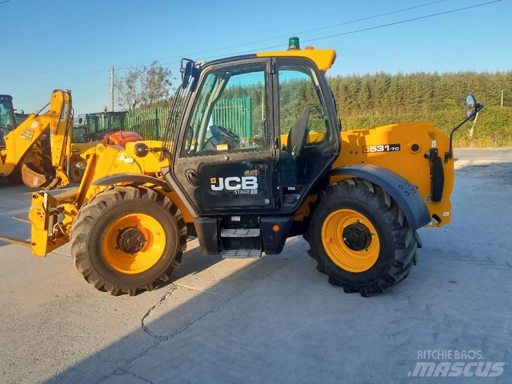 JCB 531-70 Teleskopické nakladače pre poľnohospodárstvo