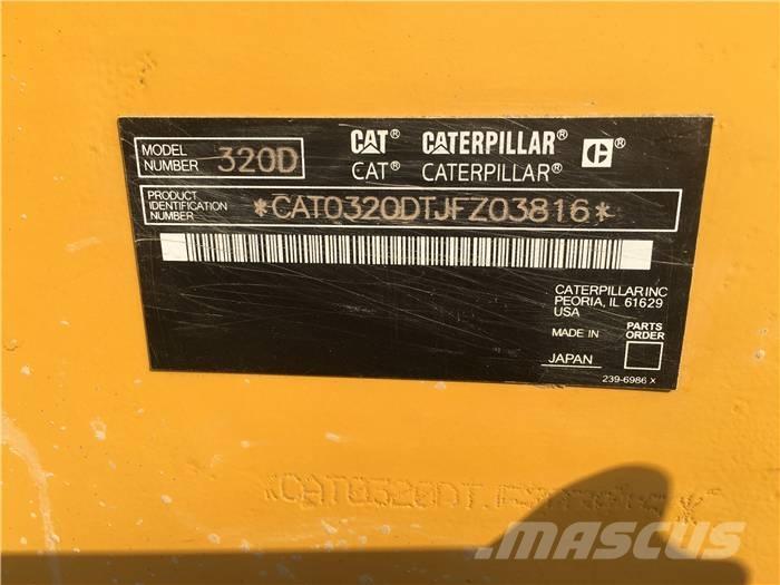CAT 320 D Pásové rýpadlá