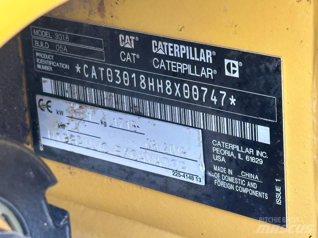 CAT 301.8 Mini rýpadlá < 7t