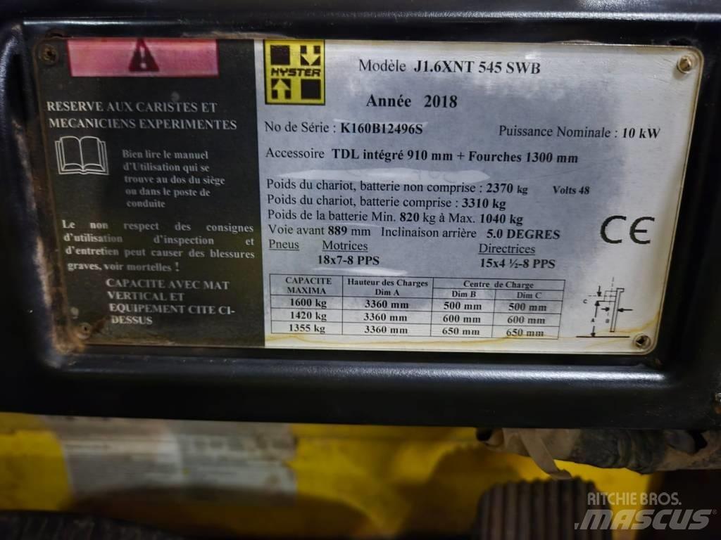 Hyster J 1.6 XNT Akumulátorové vozíky